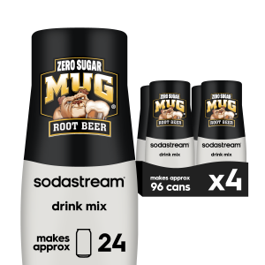 Sodastream MUG? Root Beer Zero Sugar Drink Mix 4 Pack 440ml
