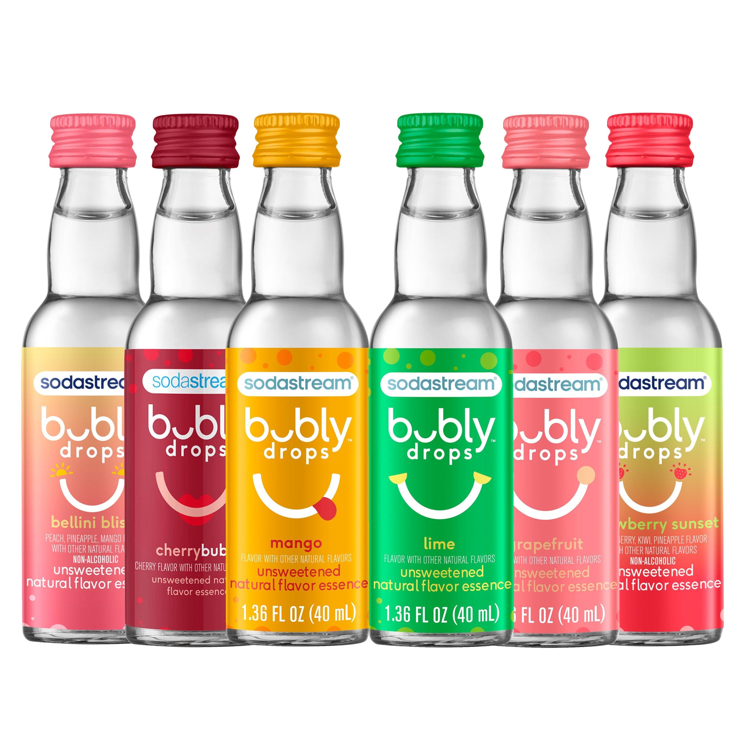 Sodastream bubly drops? Variety 6 Pack Natural Flavor Essence 6 x 40ml